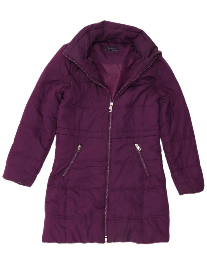 Palton căptușit pentru femei Marks & Spencer UK 10 Poliester violet mic