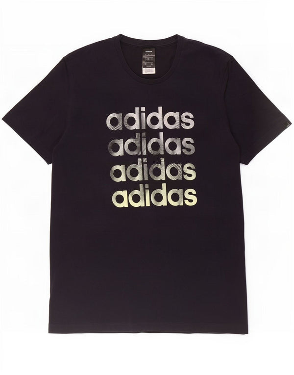 Tricou grafic pentru bărbați Adidas Top XL Bumbac bleumarin