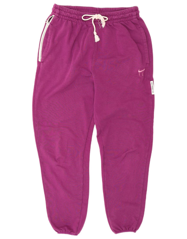 Pantaloni de trening Nike pentru femei Dri Fit Pantaloni de jogging UK 14 Mov mediu