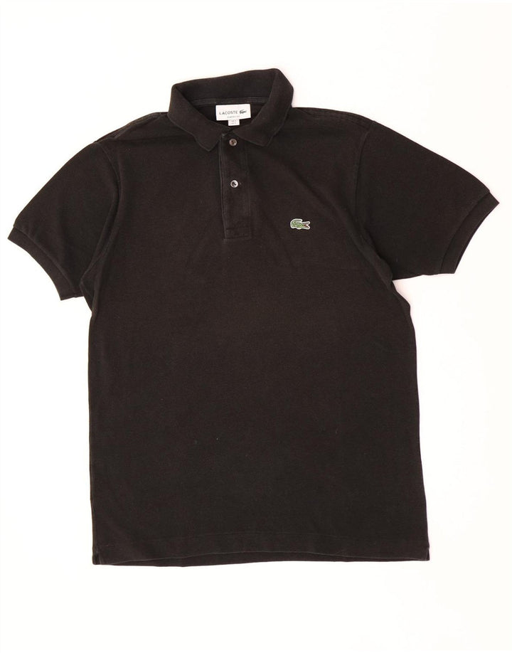 Tricou polo Lacoste Classic Fit pentru bărbați, mărimea 3, bumbac negru mic