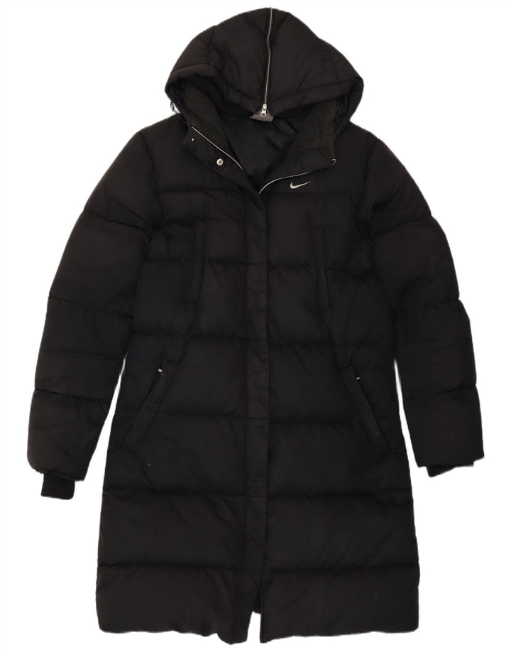 Palton căptușit cu glugă pentru femei Nike UK 8/10 Small Black
