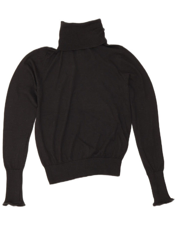 Pulover pentru femei cu gât rulat Zara UK 6 XS Poliester negru