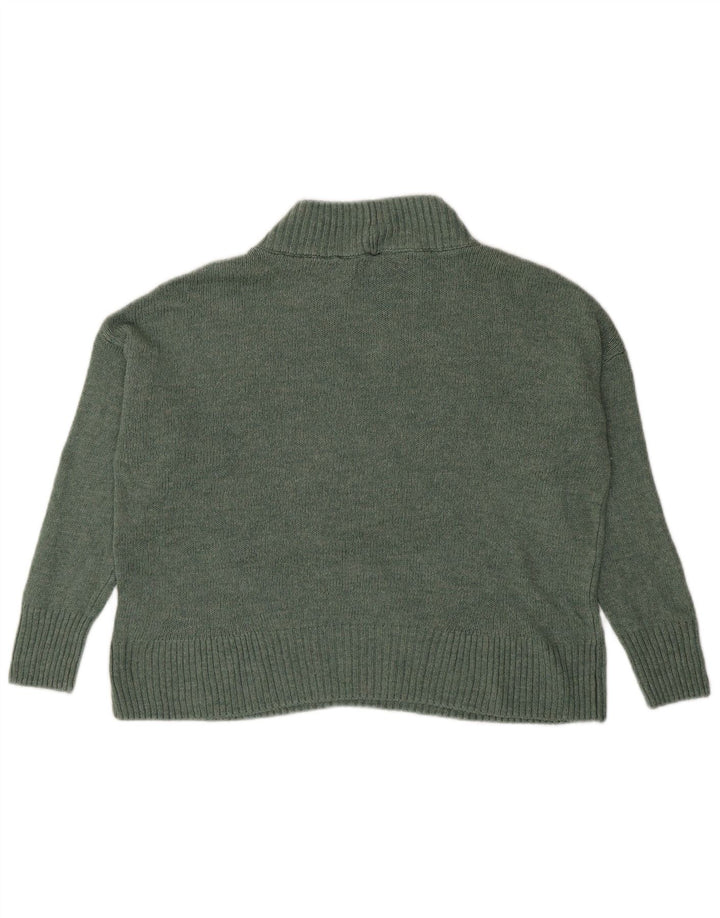 Pulover cu gât țestoasă supradimensionat pentru femei M&Co UK 10 Mic verde