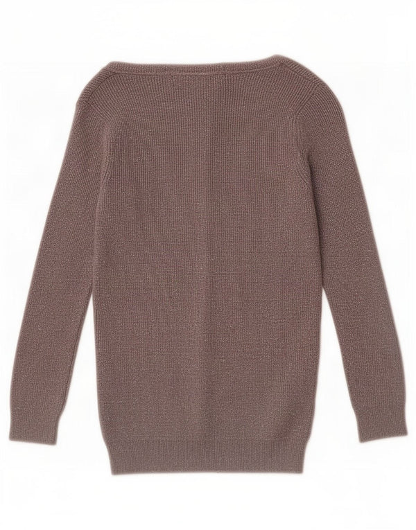Pulover cardigan pentru femei Zara cu mâneci 3/4 UK 12, gri mediu, viscoză cu pături