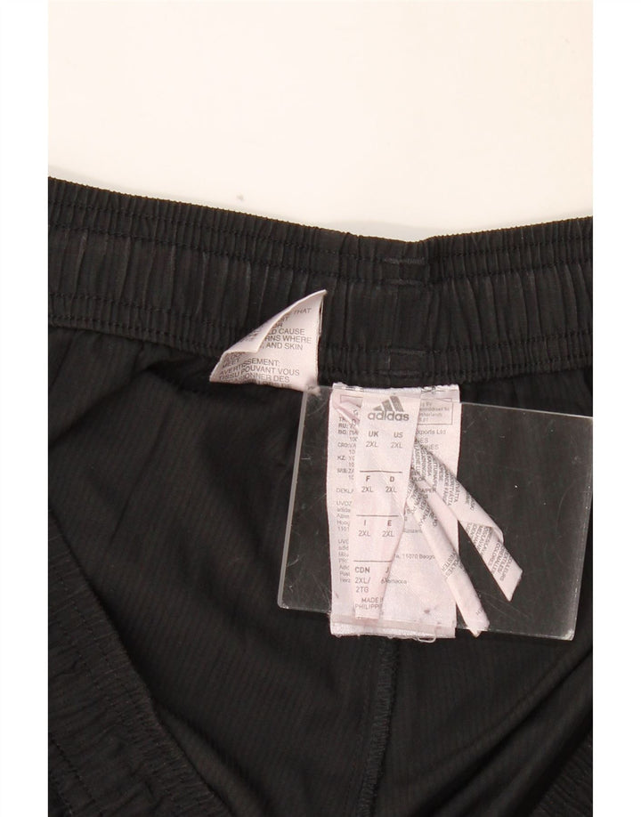 Pantaloni de trening ADIDAS Climalite pentru bărbați, 2XL, poliester negru