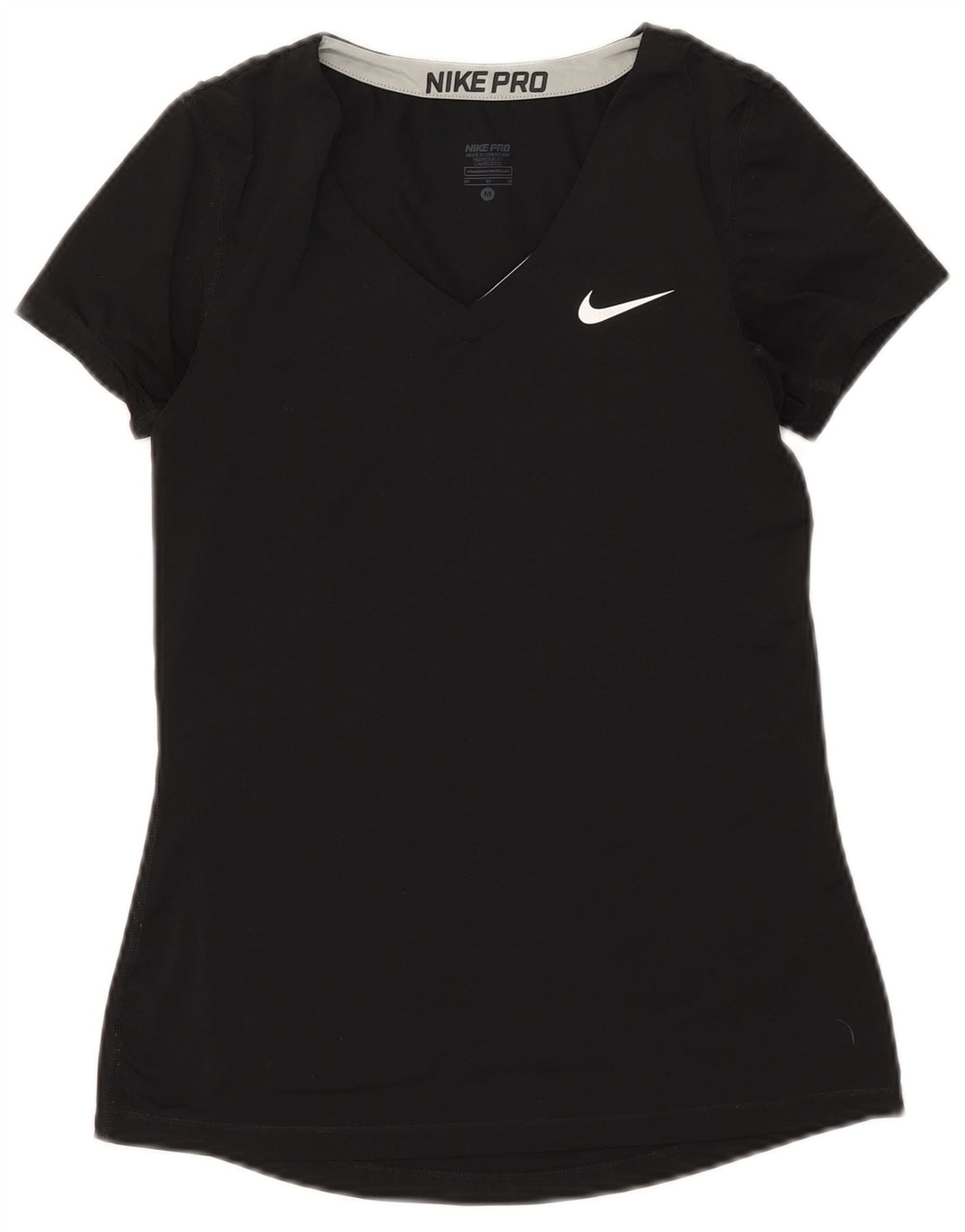 Tricou Nike Dri Fit pentru femei Top UK 12 Medium Negru Poliester