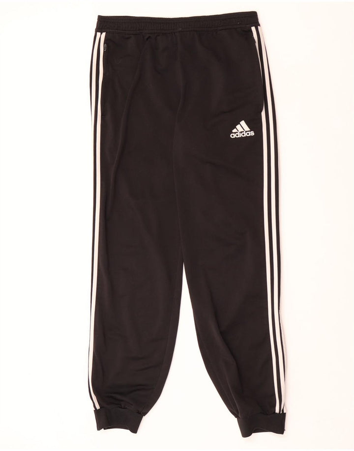 Pantaloni de trening Adidas pentru bărbați Joggeri poliester mediu negru