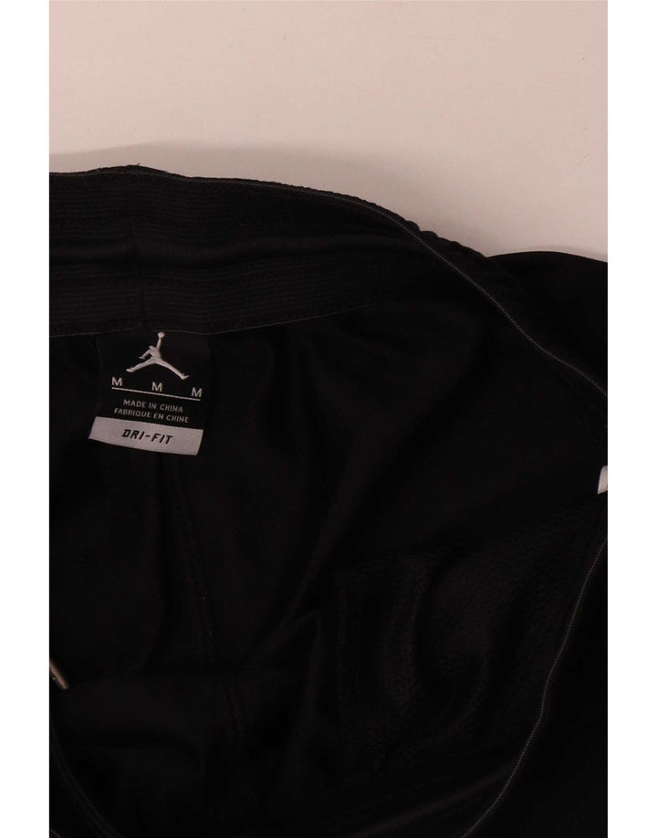 Pantaloni scurți sport grafic Dri Fit Jordan pentru bărbați, poliester mediu negru