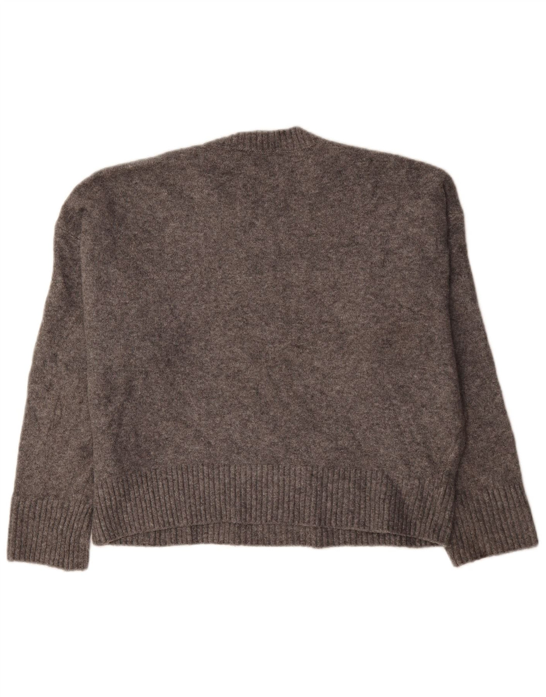 Pulover supradimensionat pentru femei Zara, cu gâtul turn, UK 16, mare, gri acrilic