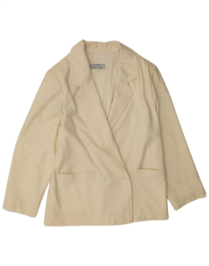 Sacou Gabriel pentru femei la dublu piept IT 44 Medium Off White