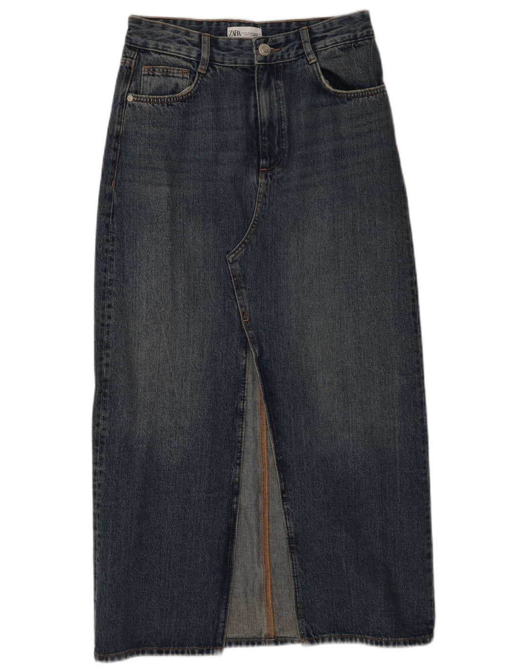 Fustă de blugi pentru femei Zara XS W24 Albastru