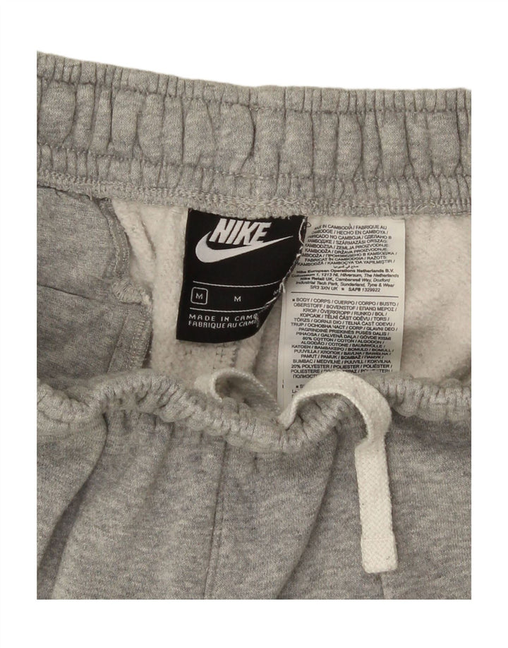 Pantaloni scurți sport grafic Nike pentru bărbați, bumbac, gri mediu