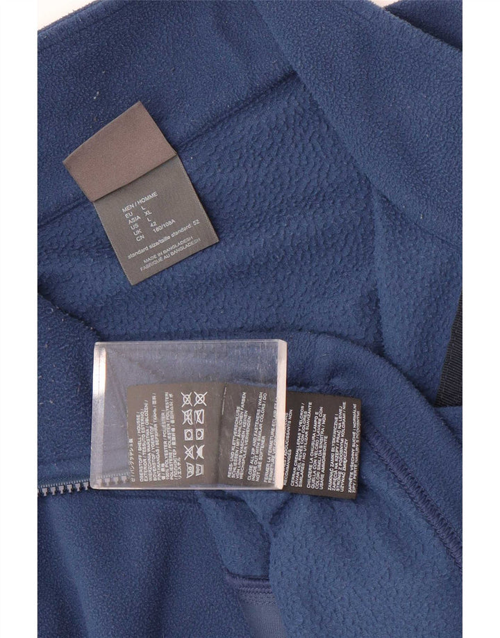 Jack Wolfskin pentru bărbați fleece jachetă UK 42 mare, albastru, poliester