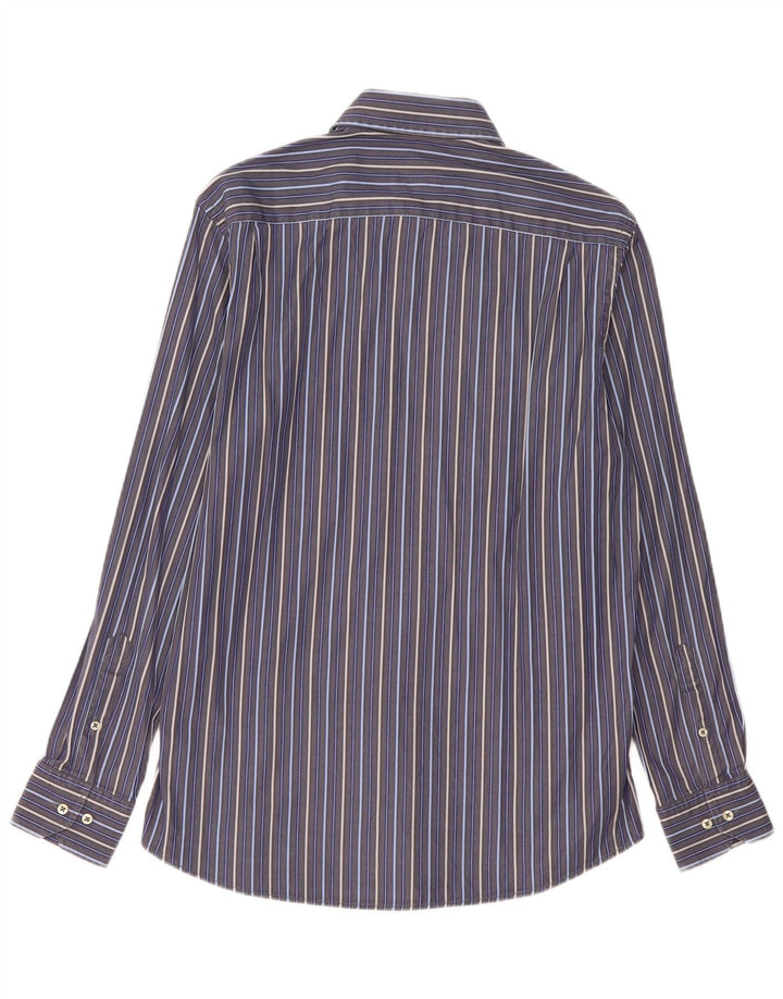 Cămașă Massimo Dutti pentru bărbați Mărimea 42 16 1/2 Mare Bleumarin în dungi