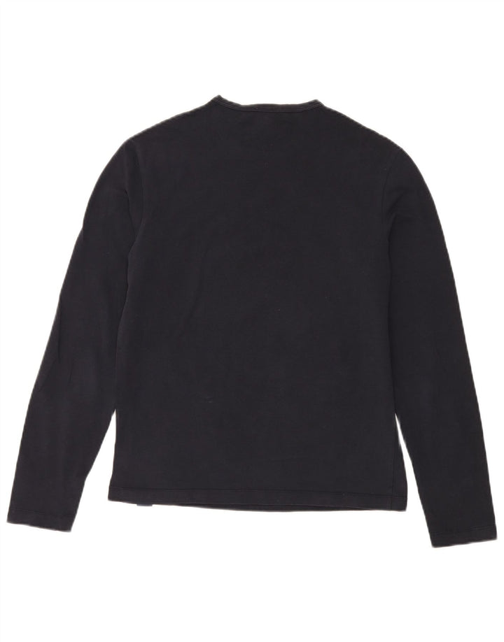 Top pentru bărbați Calvin Klein Jeans cu mânecă lungă, mediu bleumarin