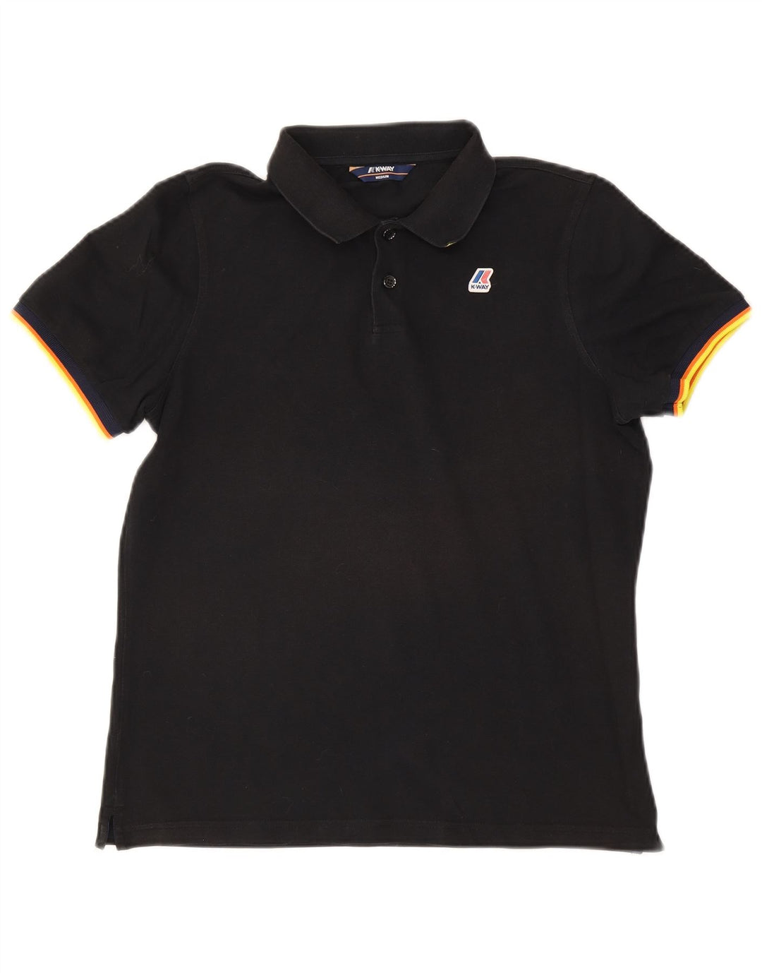 Tricou polo pentru bărbați K-Way, mediu negru