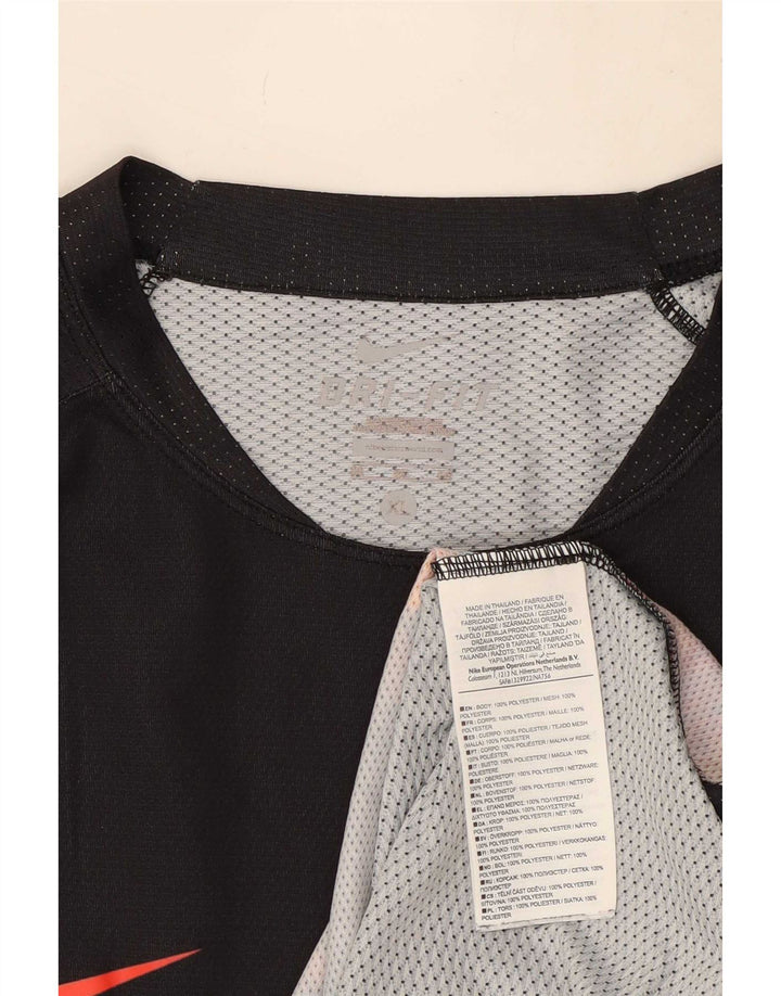 Tricou grafic Nike Dri Fit pentru bărbați Top XL Poliester negru
