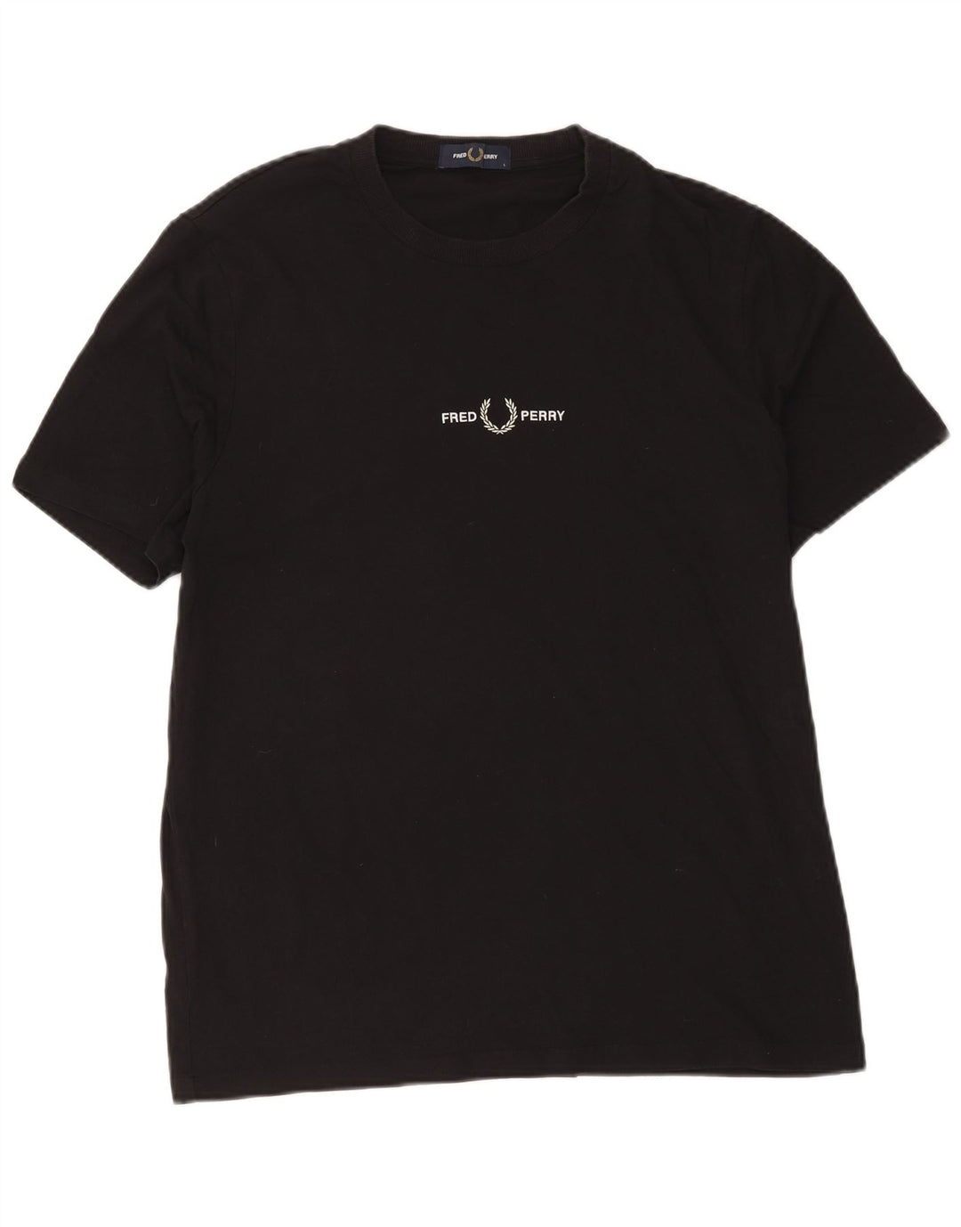 Tricou Fred Perry pentru bărbați Top mare din bumbac negru