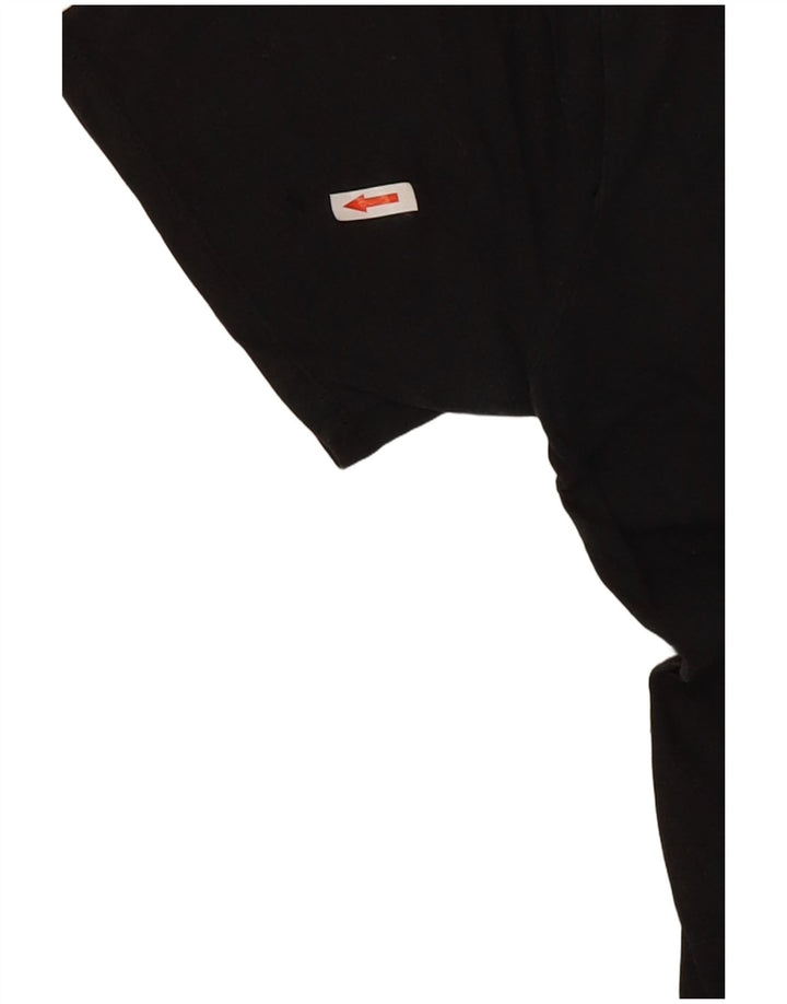 Tricou grafic Nike Tiger Woods pentru bărbați Top mediu din bumbac negru