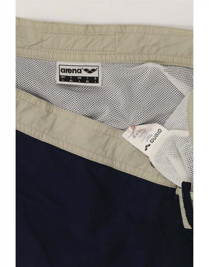 Pantaloni scurți de înot Arena pentru bărbați, mari, bleumarin, poliester color bloc