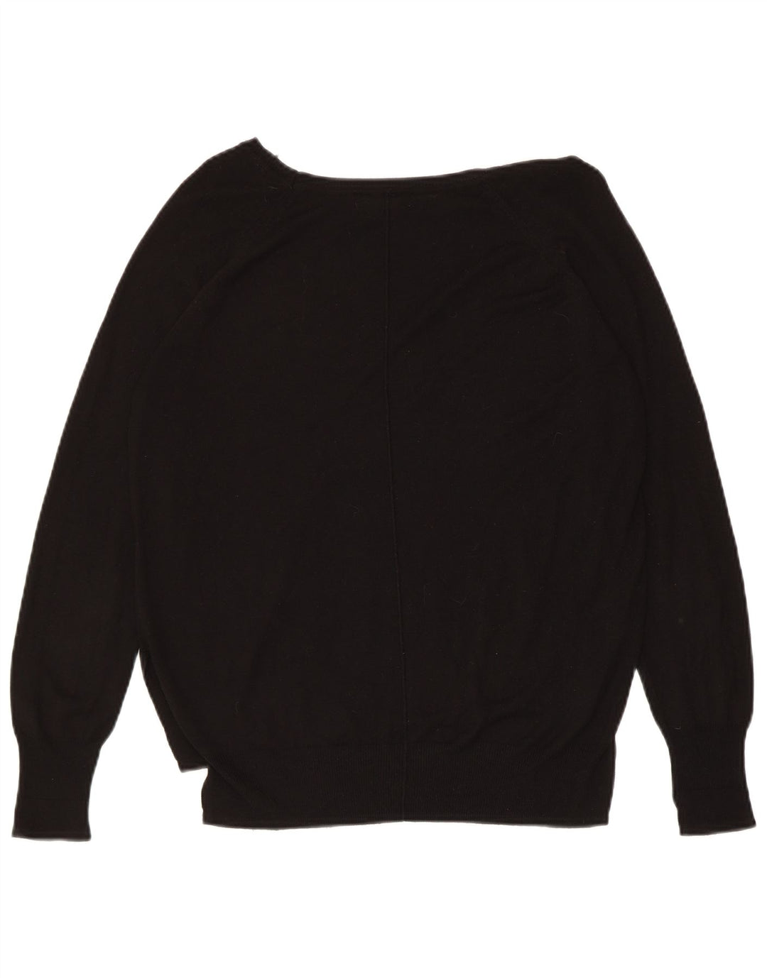 Pulover de damă ZARA cu gât de barcă, mare, negru, sintetic