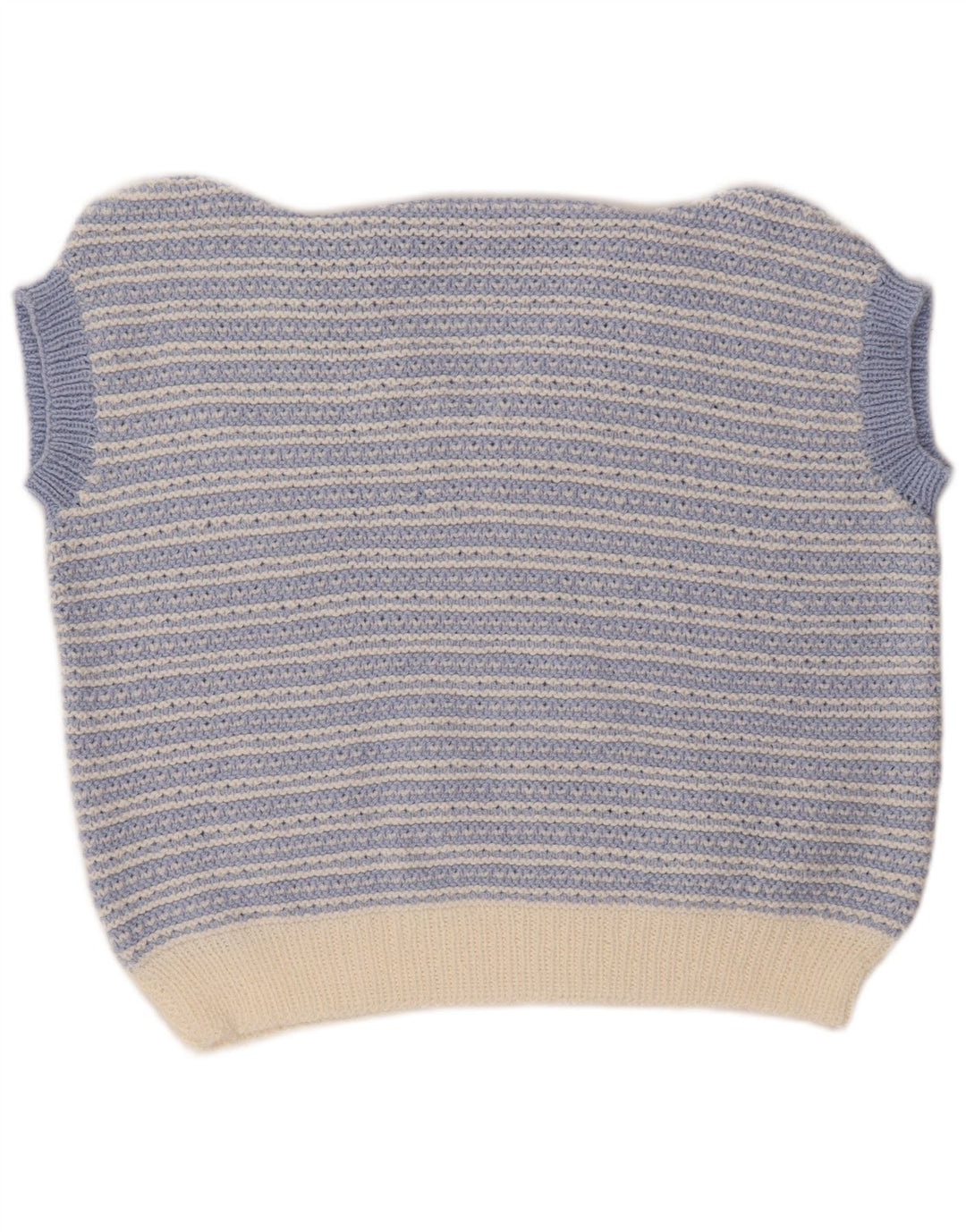 VINTAGE Vestă Tank Top pentru femei UK 18 XL Blue Striped