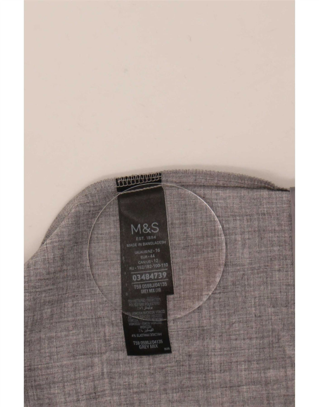 Marks & Spencer jachetă pentru femei cu mâneci 3/4 deschise, UK 16, mare, gri