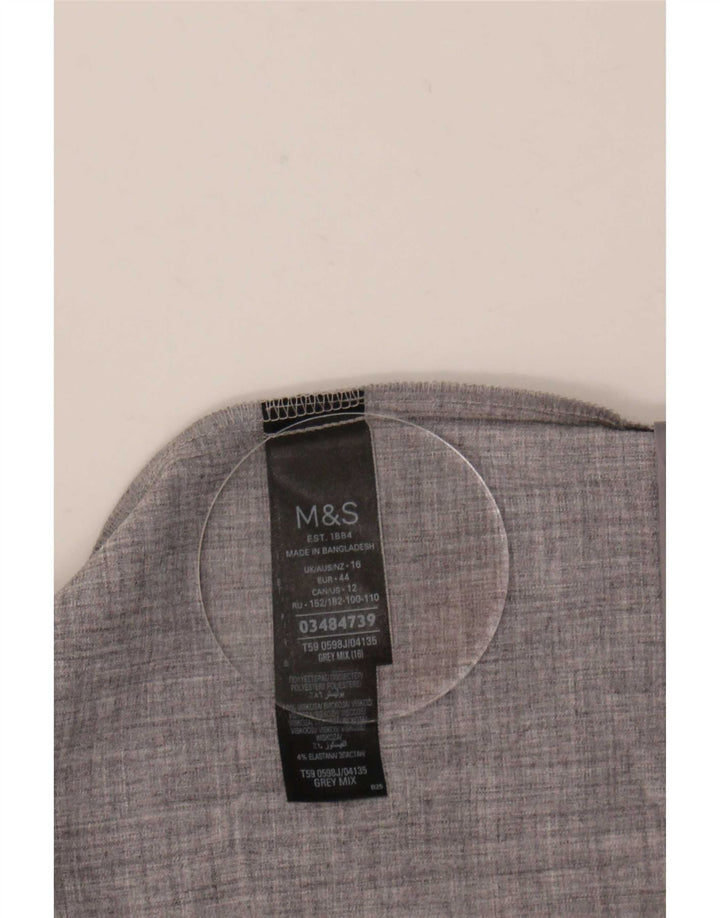 Marks & Spencer jachetă pentru femei cu mâneci 3/4 deschise, UK 16, mare, gri