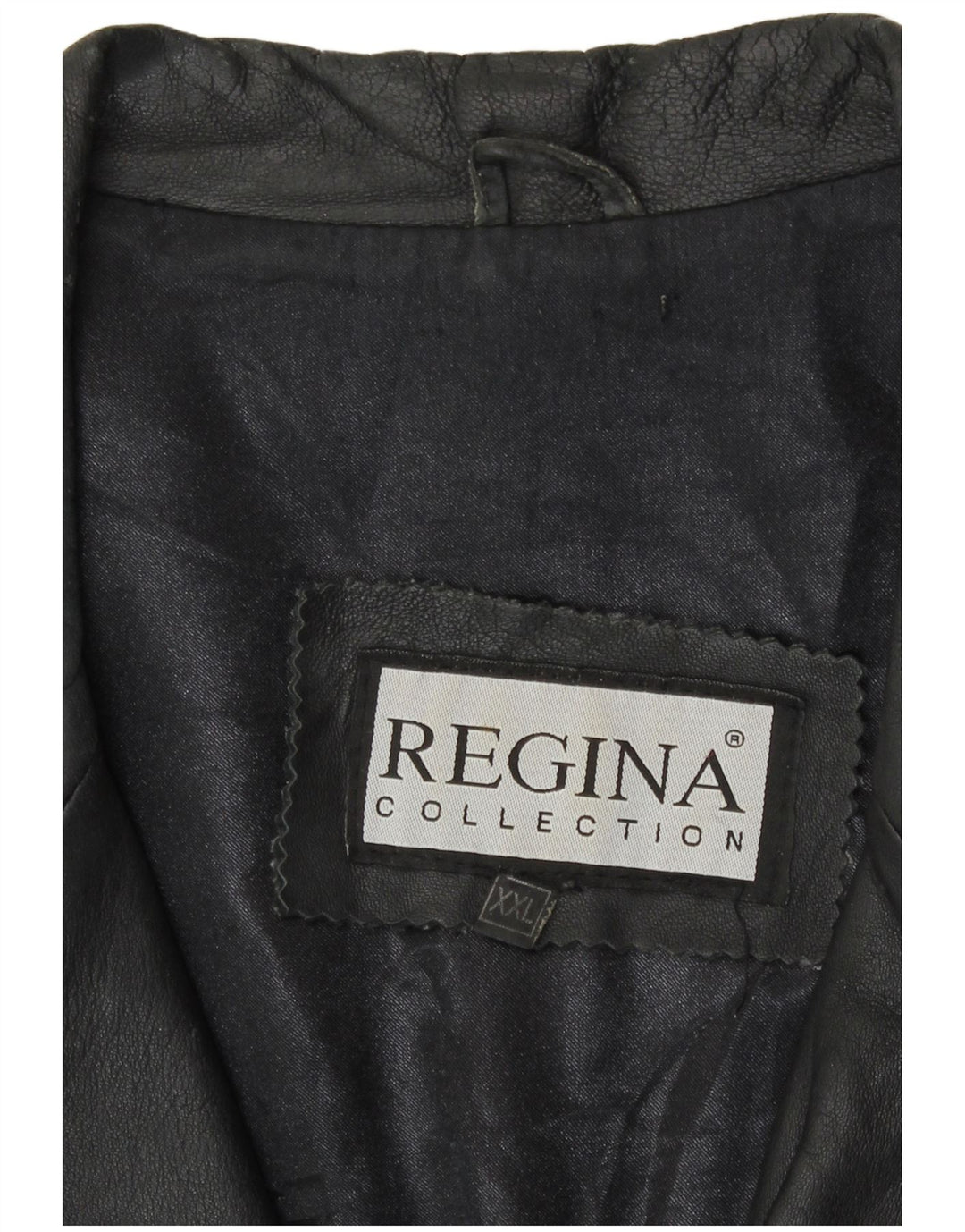 Jachetă din piele pentru bărbați Regina UK 44 2XL din piele neagră