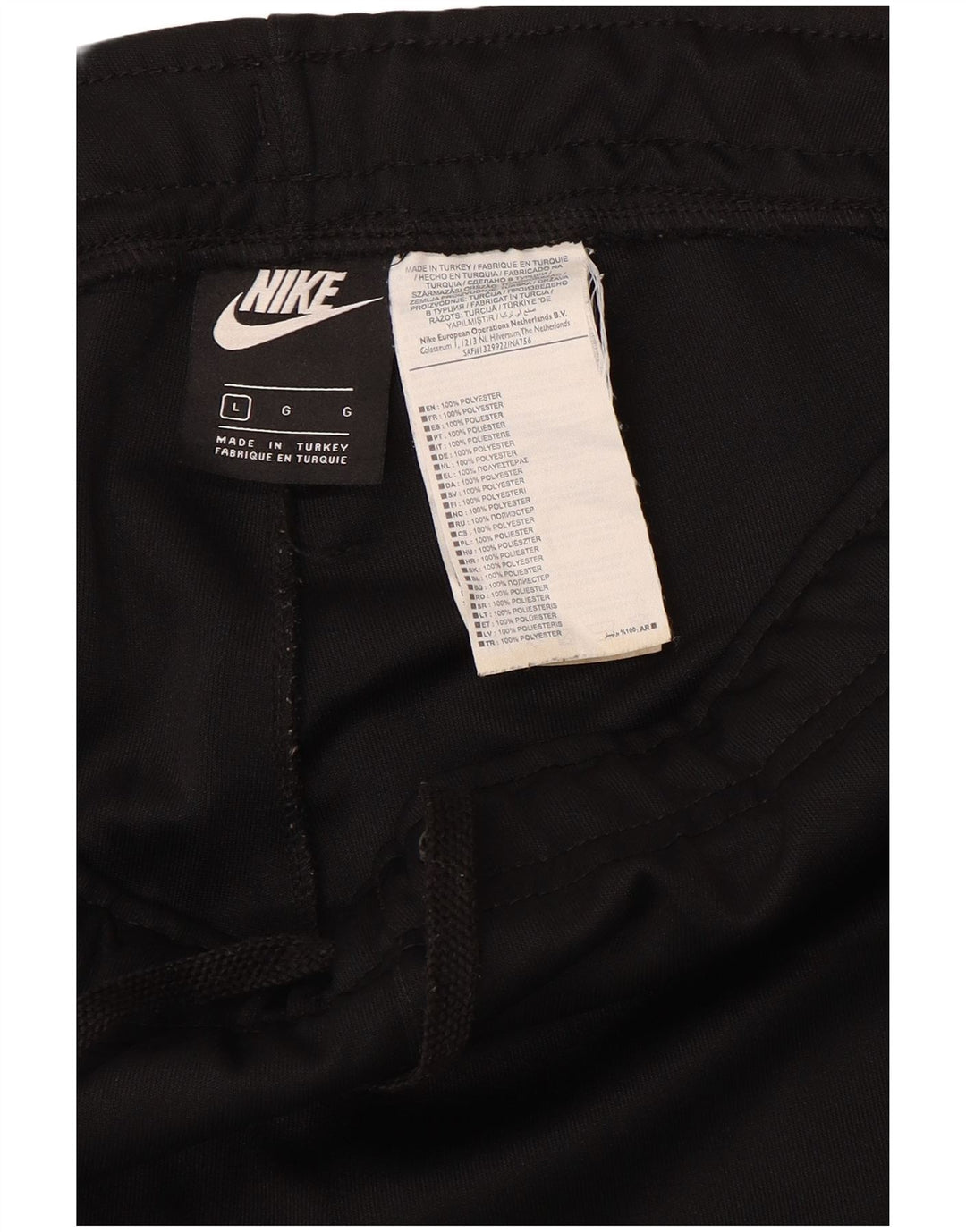 Pantaloni de trening grafic pentru bărbați NIKE Pantaloni de jogging, mari, negru, poliester