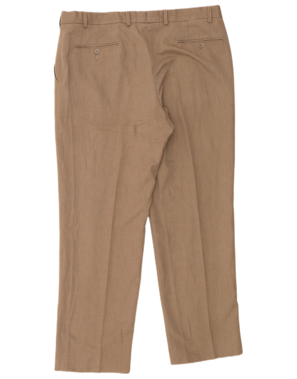 Marks & Spencer Pantaloni drepți pentru bărbați W38 L31 poliester bej