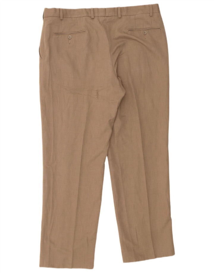 Marks & Spencer Pantaloni drepți pentru bărbați W38 L31 poliester bej