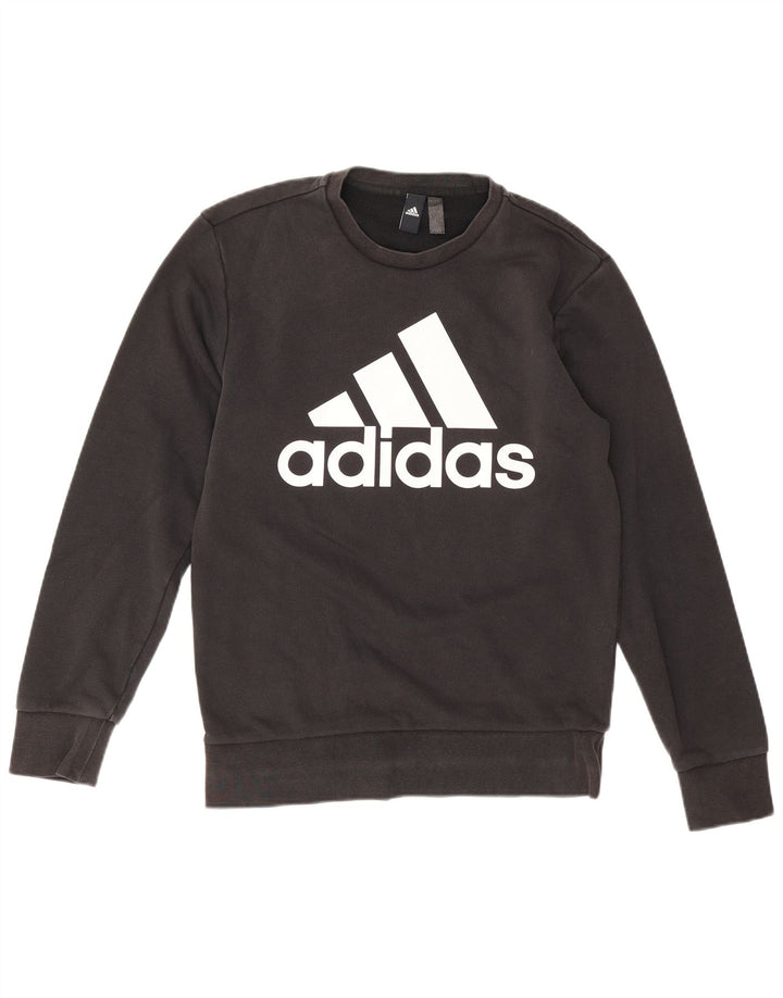 Hanorac grafic pentru bărbați Adidas Jumper mic, negru, bumbac
