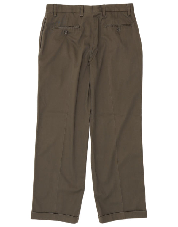 Eddie Bauer Pantaloni chino pentru bărbați, cu ajustare relaxată, L34 L32, bumbac kaki