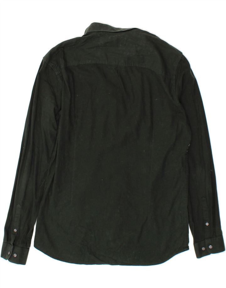 JACK & JONES Mens Shirt Size 43 Large Green Cotton Vintage Jack & Jones and Second-Hand Jack & Jones from Messina Hembry 