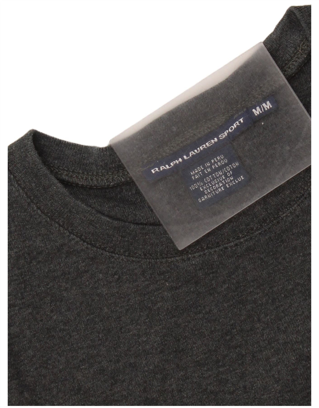 Tricou pentru femei Ralph Lauren, UK 12, bumbac gri mediu