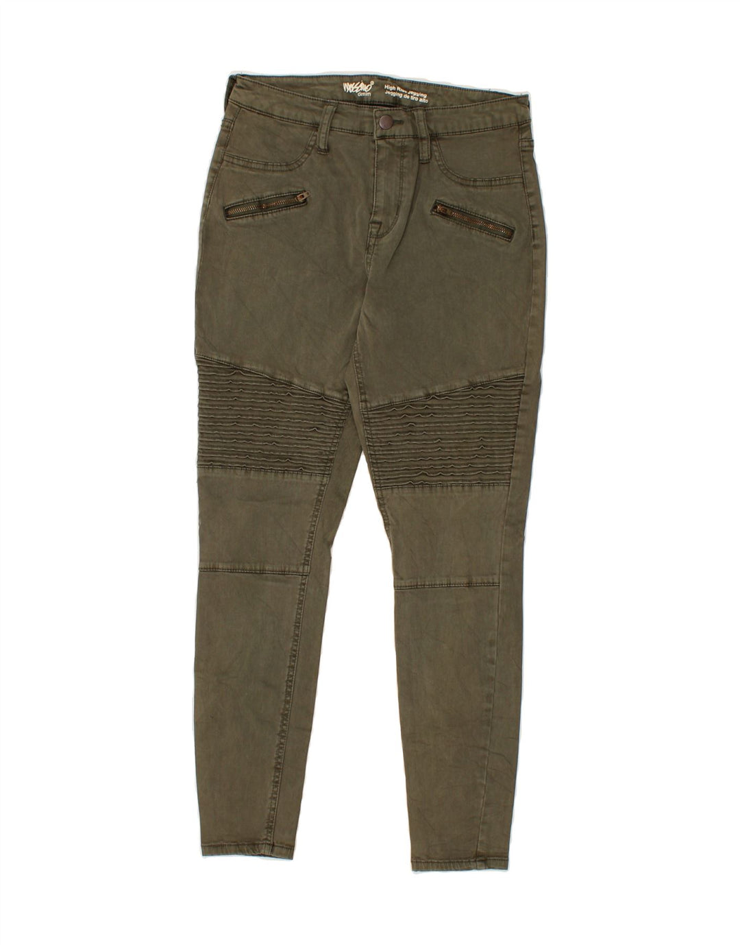MOSSIMO Womens High Rise Jegging Jeans W28 L27 Khaki Cotton Vintage Mossimo and Second-Hand Mossimo from Messina Hembry 