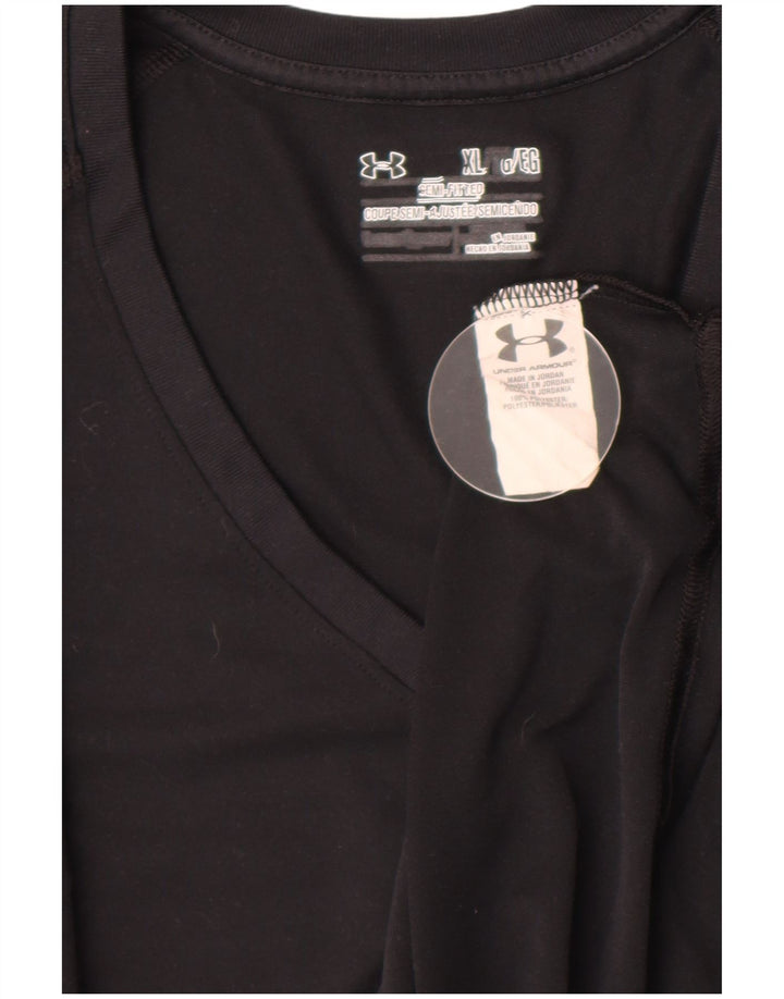 Tricou Under Armour pentru femei, UK 18 XL, poliester negru