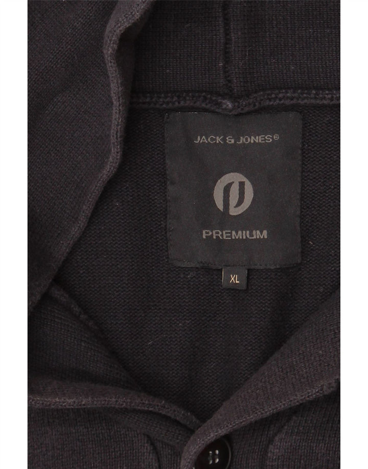 Pulover cardigan premium pentru bărbați JACK & JONES XL bleumarin