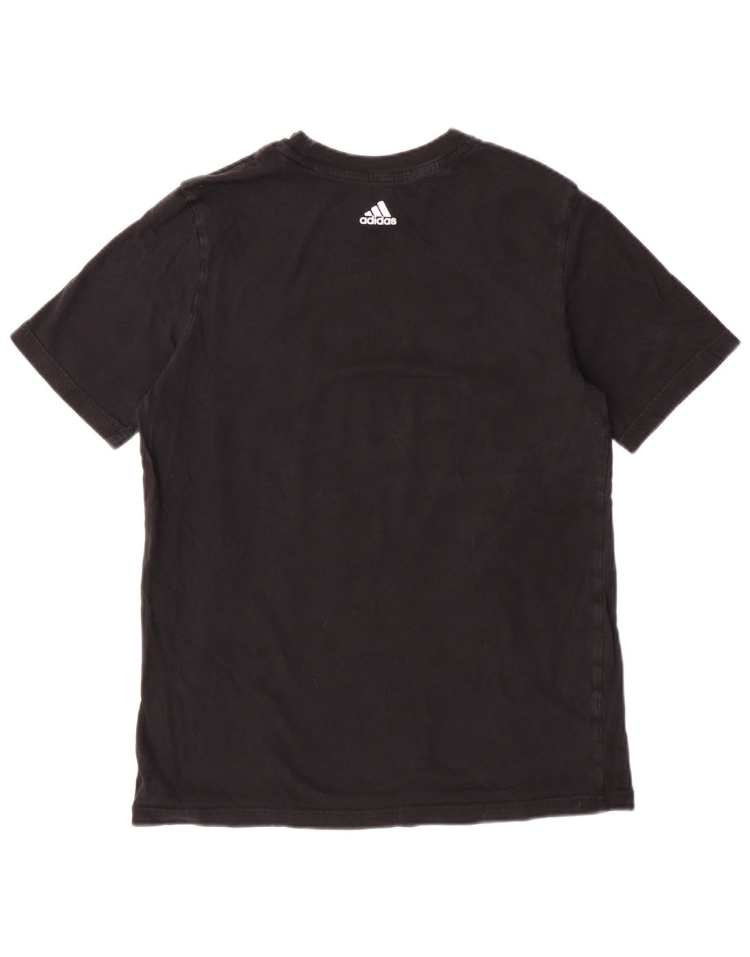 ADIDAS Boys Graphic T-Shirt Top 13-14 Years Black