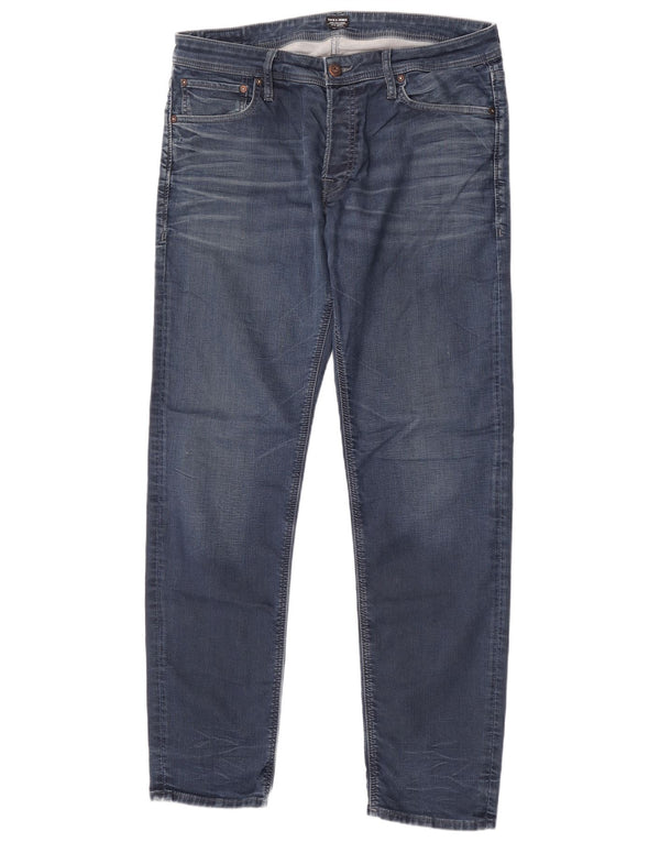 Blugi slim pentru bărbați Jack & Jones W36 L34 Bumbac albastru