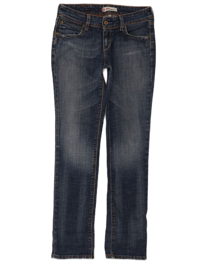 Blugi Levi's 571 Slim pentru femei W28 L30 Bumbac albastru