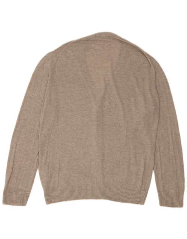 Pulover cardigan pentru bărbați Zara, mare, gri din viscoză
