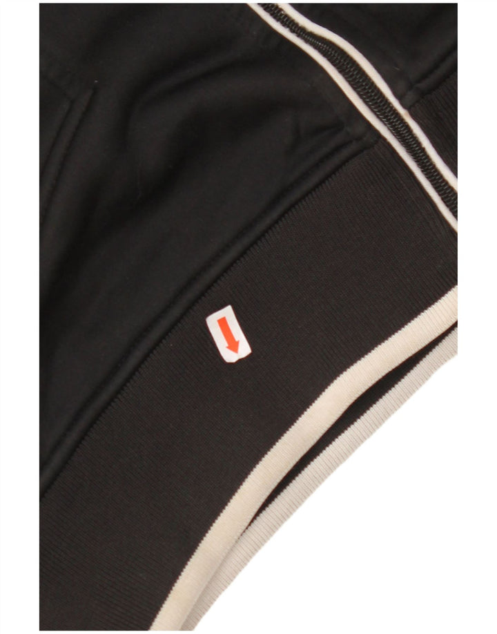 JACK & JONES Pulover cu glugă cu fermoar pentru femei UK 14 Medium Black Colorblock