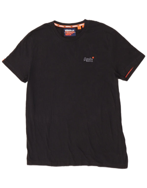 Tricou Superdry pentru femei, UK 18 XL, bumbac negru
