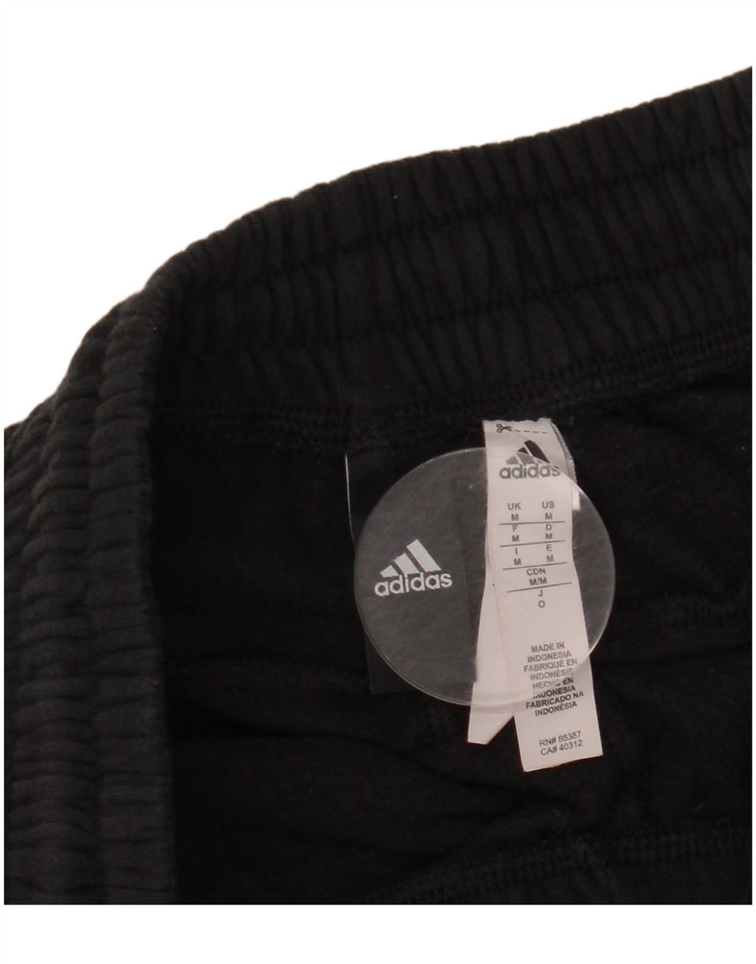 Pantaloni de trening ADIDAS pentru bărbați, bumbac mediu negru