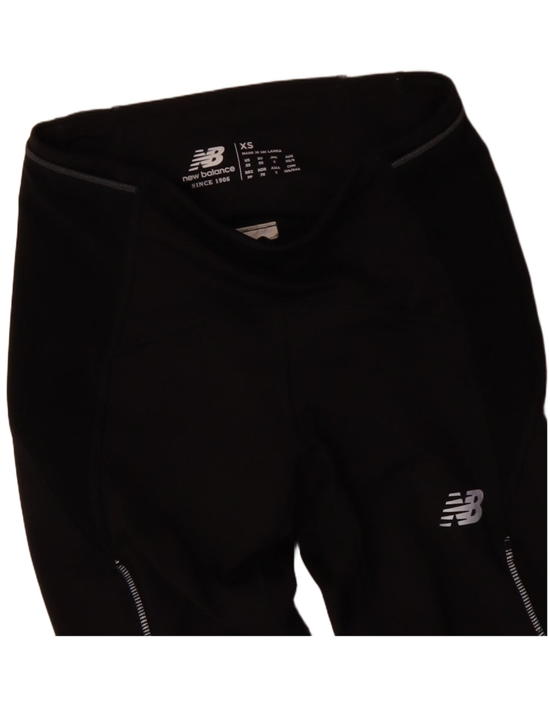 Leggings crop grafic pentru femei NEW BALANCE UK 4 XS Negru