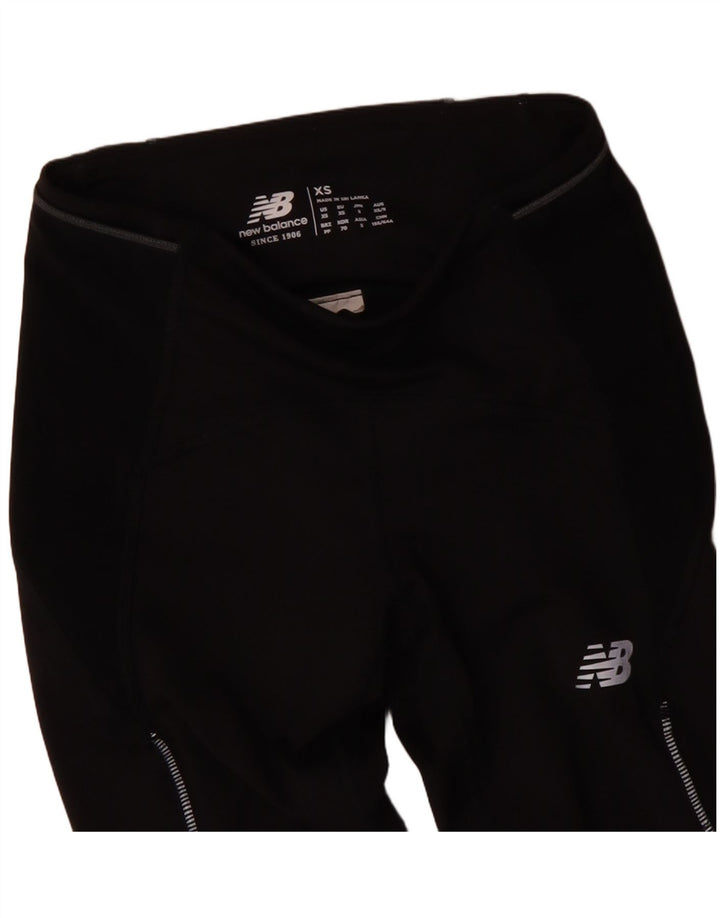 Leggings crop grafic pentru femei NEW BALANCE UK 4 XS Negru