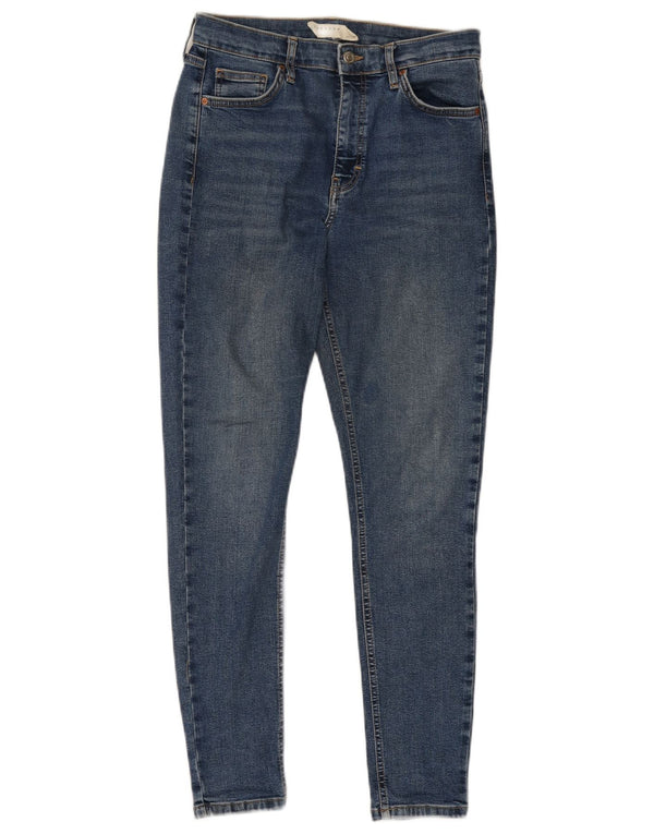 Blugi skinny Topshop pentru femei UK 12 Medium W30 L27 Blue Bumbac