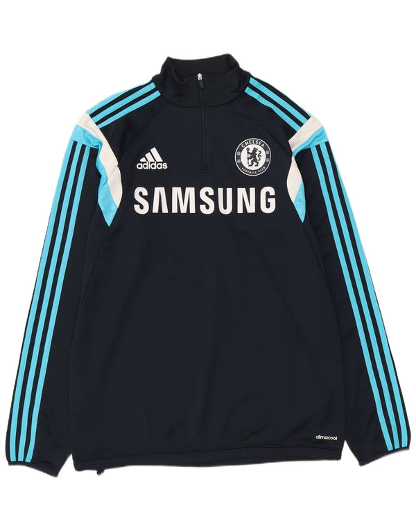 Trening pentru bărbați Adidas Chelsea FC Graphic Pullover Top Mediu Bleumarin
